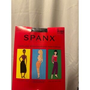 New Spanx Original Footless Bodyshaping Pantyhose Size C Black Control Top